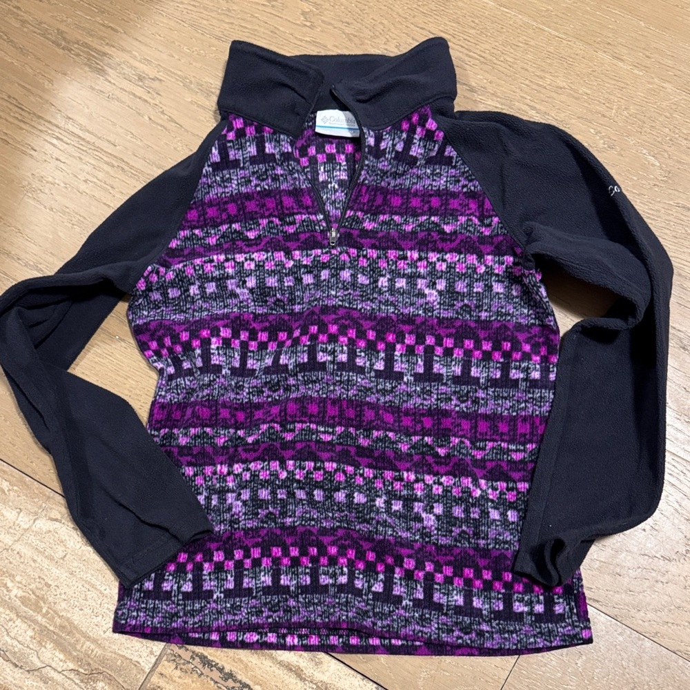 Columbia Black and Purple Kids Sweatshirt